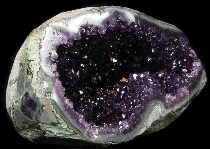 Dark Amethyst Crystal Geode - Top Quality #36906